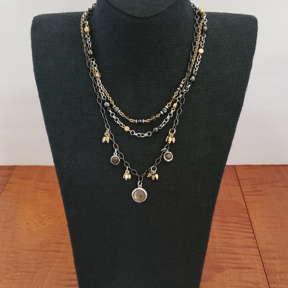 Lia Sophia "Cool Kidz" Necklace, Multi Strand, 16-19 inches